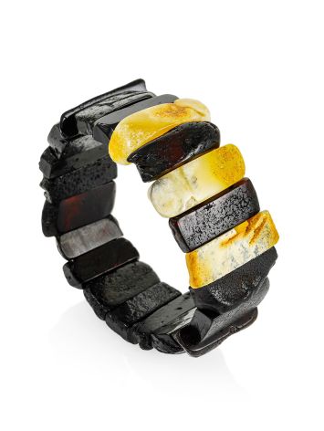 Flat Amber Cuff Bracelet, image , picture 3