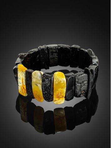 Flat Amber Cuff Bracelet, image , picture 2