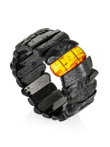 Black Amber Bracelet With Inclusion, image , picture 3