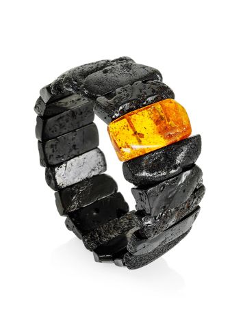 Gorgeous Raw Amber Bracelet With Insect Inclusion, image , picture 3