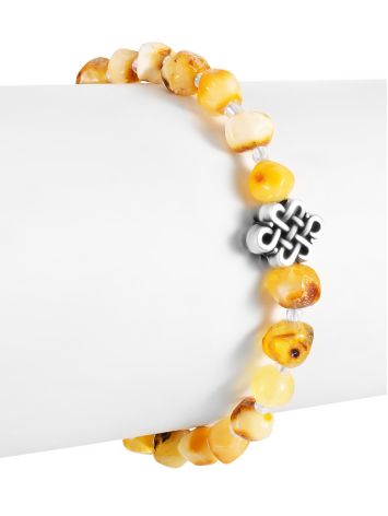 Amber Bracelet With Owl Charm, image , picture 4