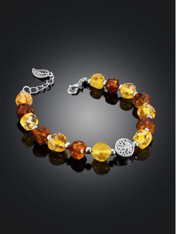 Amber Beaded Bracelet With Tree Of Life, image , picture 2