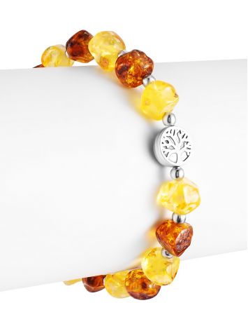 Amber Beaded Bracelet With Tree Of Life, image , picture 4