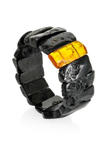 Exclusive Dark Amber Bracelet With Insect Inclusion, image , picture 3