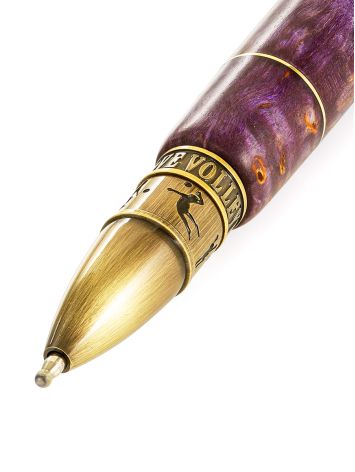 Designer Amber Wooden Ball Pen, image , picture 3
