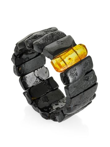 Exclusive Dark Amber Bracelet With Insect, image , picture 3