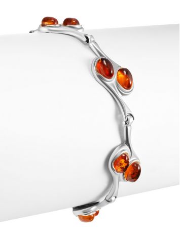 Chic Cognac Amber Bracelet, image , picture 4