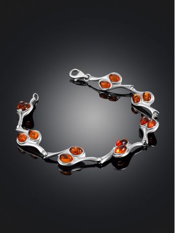Chic Cognac Amber Bracelet, image , picture 2