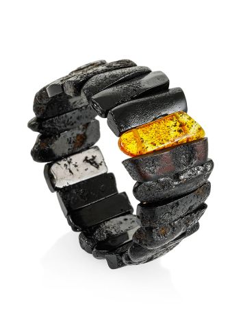 Exclusive Dark Amber Bracelet With Insect Insertion, image , picture 3