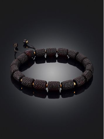 Textured Amber Slider Bracelet, image , picture 2