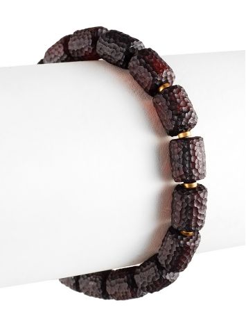 Textured Amber Slider Bracelet, image , picture 3