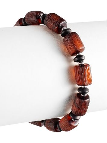 Textured Amber Slider Bracelet, image , picture 3