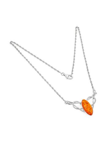 Chain Necklace With Luminous Amber, image , picture 4