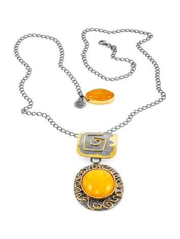 Fabulous Handcrafted Necklace With Natural Amber, image , picture 4