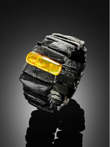 Fabulous One-Of-A-Kind Amber Bracelet With Insect Insertion, image , picture 2