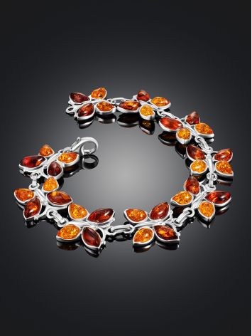 Amber Butterflies Link Bracelet, image , picture 2