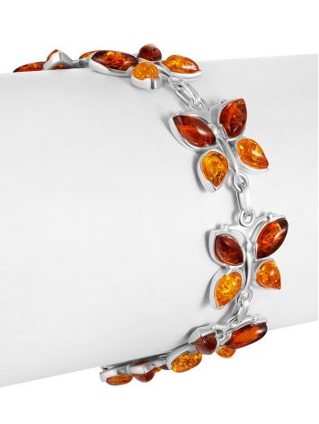 Amber Butterflies Link Bracelet, image , picture 4