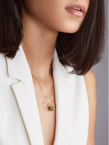 Designer Green Amber Spider Pendant, image , picture 3