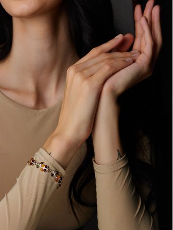 Multicolor Amber Bracelet, image , picture 3