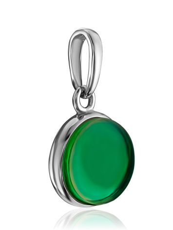Chic Emerald Colored Amber Pendant, image , picture 3