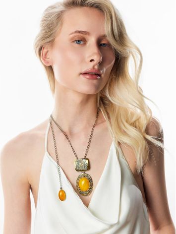 Fabulous Handcrafted Necklace With Natural Amber, image , picture 3