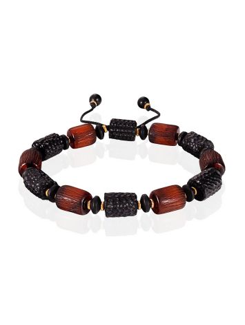 Amber Bracelet With Glass Beads, image 