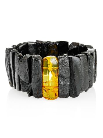 Fabulous One-Of-A-Kind Amber Bracelet With Insect Insertion, image 