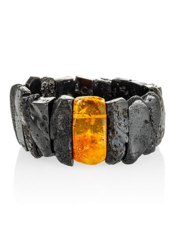 Gorgeous Raw Amber Bracelet With Insect Inclusion, image 