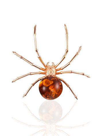Bright Amber Spider Pendant, image 