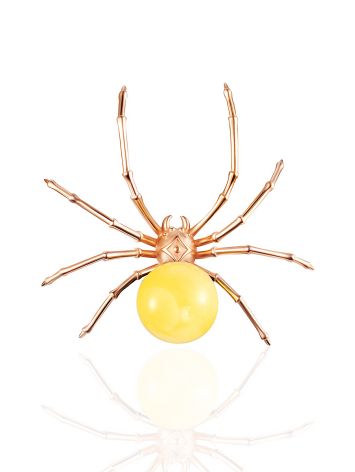 Trendy Honey Amber Spider Pendant, image 