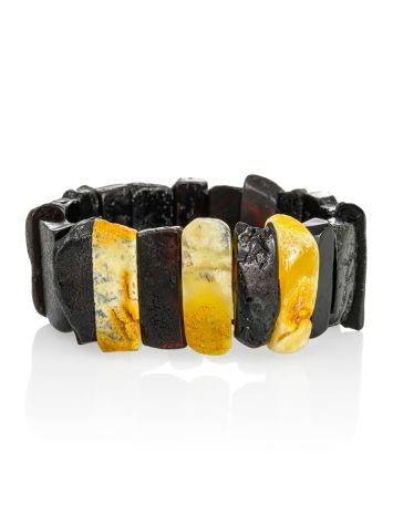 Flat Amber Cuff Bracelet, image 