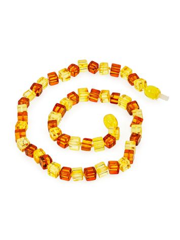 Beautiful children’s necklace made of natural solid amber “Refined”, image , picture 3