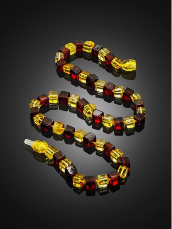 Bright children’s necklace “Refined” made of natural amber, image , picture 2