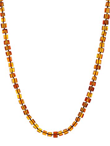 Bright amber necklace for girls “Refined”, image , picture 3