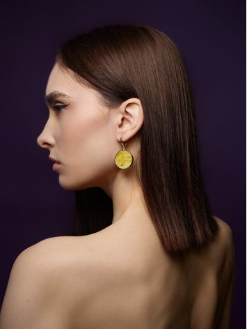 Stunning asymmetrical “Palazzo” earrings with amber, image , picture 7