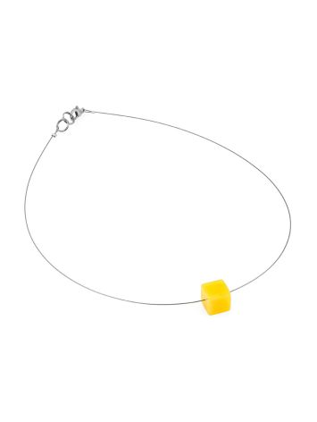 Necklace “Rafina” with natural amber on a line, Length: 41, image , picture 4