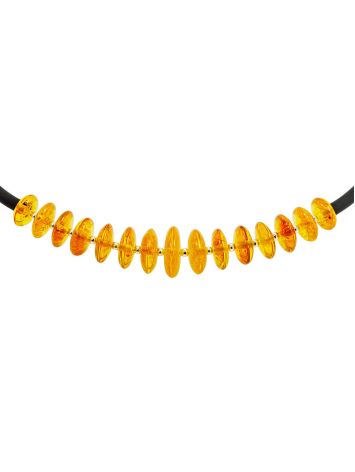 Bright “Oklahoma” choker with natural golden amber, image , picture 3