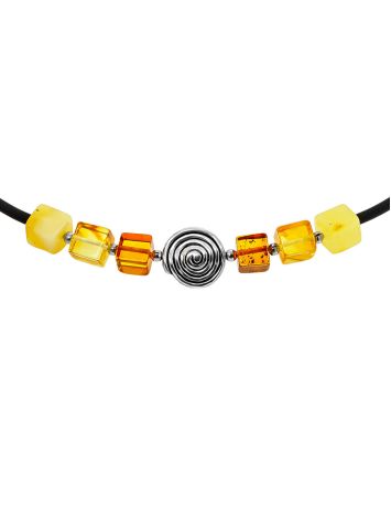 Choker With Mix Color Amber Beads, image , picture 3