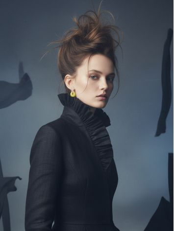 Designer Transformable Earrings With Natural Amber Donuts, image , picture 4