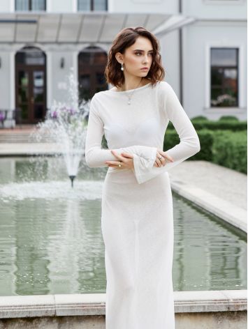 Classy Silver Pendant With Baroque Pearl And Crystals, image , picture 5