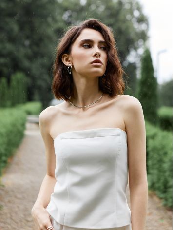 Minimalist Silver Collar Necklace The ICONIC, image , picture 4