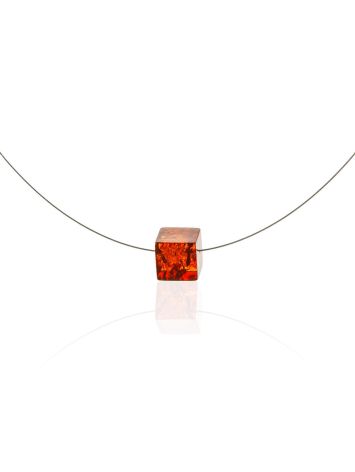 Thread Necklace With Amber, image 