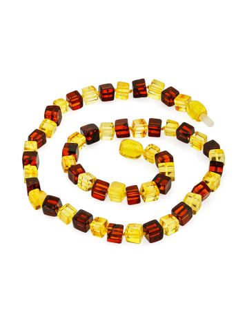 Bright children’s necklace “Refined” made of natural amber, image , picture 4
