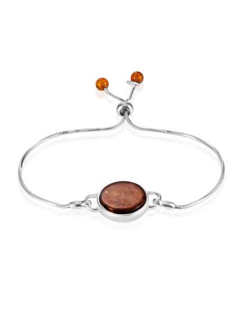 Chain bracelet “Beltane” with natural amber, image 