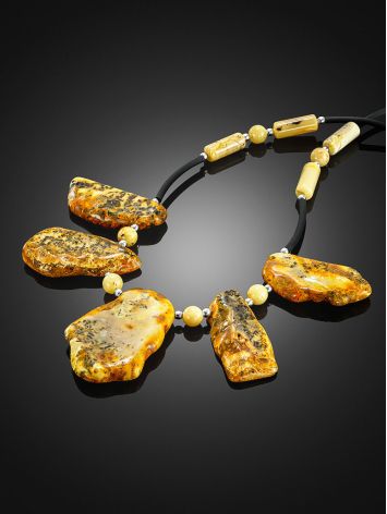 Raw Amber Necklace, image , picture 2