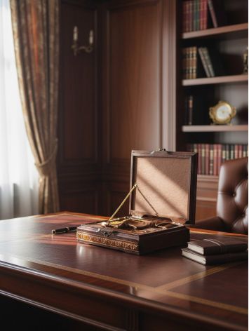 The Duel' collector's set: two Makarov pistol replicas crafted from natural amber, presented in an exquisite gift case, image , picture 9
