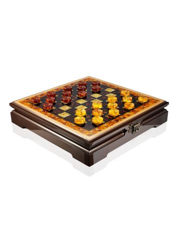 Chess board box with a complete set of pieces and checkers, image , picture 5