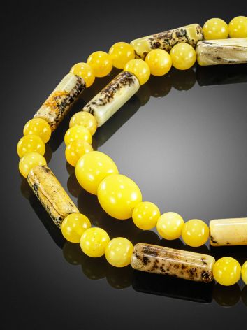 Bright Amber Beaded Necklace, image , picture 2