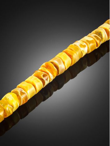 Natural amber 'Disc' choker on a minimalist cord, image , picture 2