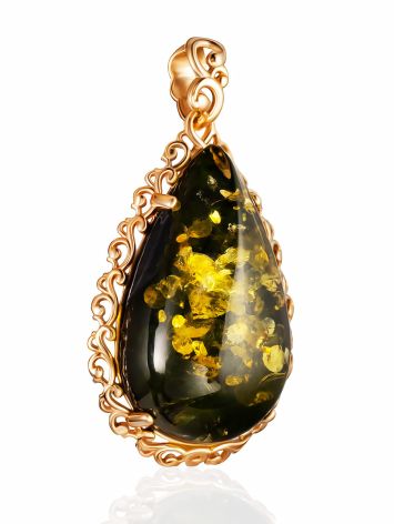 Bold Green Amber Pendant, image , picture 3